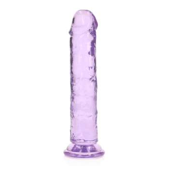 Przezroczyste realistyczne dildo z przyssawką RealRock 18 cm