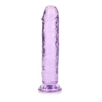 Przezroczyste realistyczne dildo z przyssawką RealRock 18 cm