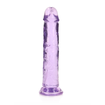 Przezroczyste realistyczne dildo z przyssawką RealRock 18 cm
