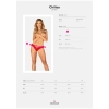 Koronkowe figi otwarte Chilisa Obsessive czerwone M/L
