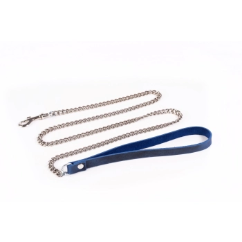 Smycz łańcuchowa Crazy Horse Whips Collection niebieska