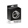 Pierścień erekcyjny Triple Ring Locked stal nierdzewna 50 37 45 mm