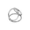 Pierścień erekcyjny Triple Ring Locked stal nierdzewna 50 37 45 mm