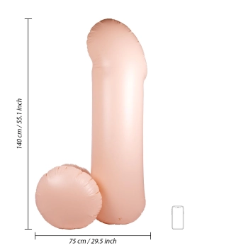 Gigantyczny nadmuchiwany penis S-Line 140 cm wodoodporny