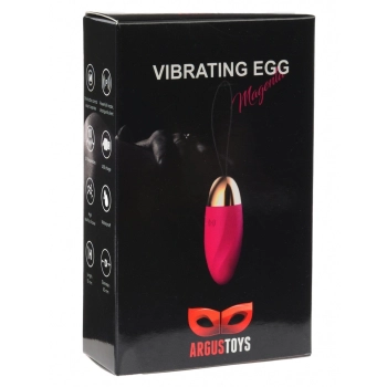 Jajko wibrujące Argus 10 trybów USB magenta