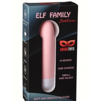 Wibrator silikonowy Argus Elf family 1 10 trybów USB 10 cm
