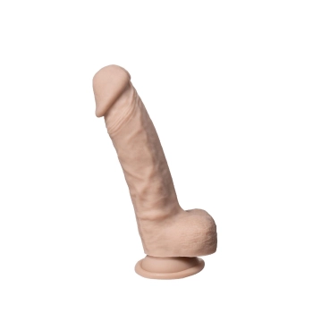 Dildo realistyczne Silexd Real Skin Model 1 z jajkami 21 cm