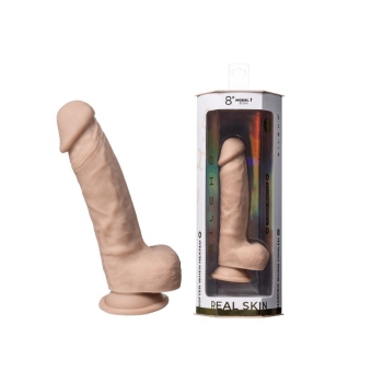Dildo realistyczne Silexd Real Skin Model 1 z jajkami 21 cm