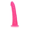 Smukłe Realistyczne Dildo z Przyssawką Świecące w Ciemności 15,5 cm