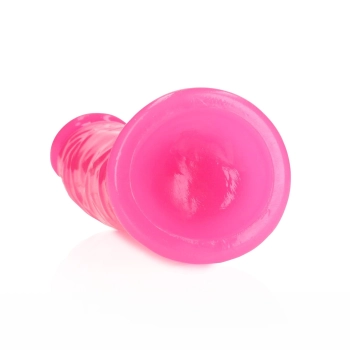 Smukłe Realistyczne Dildo z Przyssawką Świecące w Ciemności 15,5 cm