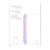 Podwójne dildo realistyczne RealRock przezroczyste 45 cm