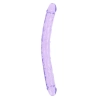 Podwójne dildo realistyczne RealRock przezroczyste 45 cm