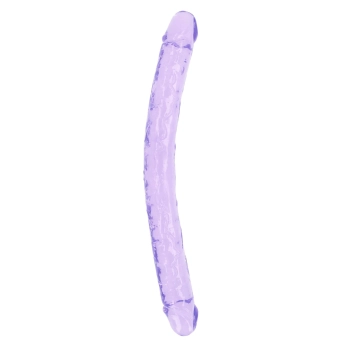 Podwójne dildo realistyczne RealRock przezroczyste 45 cm