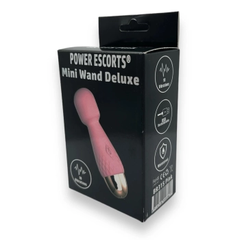 Mini wibrator wand Power Escorts silikonowy różowy USB 11,6 cm