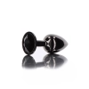 Korek analny Taboom z diamentem czarny 7.2 cm