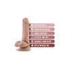 Dildo realistyczne Blush Dr Jeffrey z jądrami beżowe 16 cm