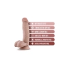 Dildo realistyczne Dr Skin Dr Mark 17 cm z jądrami beżowe