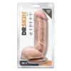 DR. SKIN MR. D 8.5 INCH DILDO WITH BALLS BEIGE