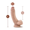 Dildo realistyczne z kulkami Dr Skin Mr Mayor beżowe 23 cm
