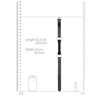 Silicone Bit Gag - With Adjustable Bonded Leather Straps