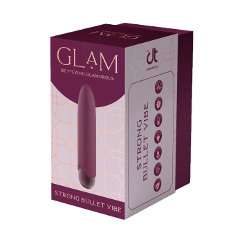 Wibrator mini Glam Strong silikonowy USB 10,5 cm