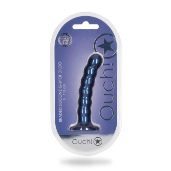 Beaded Silicone G-Spot Dildo - 5 / 13 cm