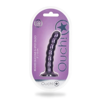 Beaded Silicone G-Spot Dildo - 5 / 13 cm