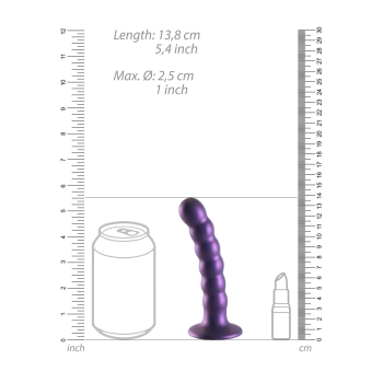 Beaded Silicone G-Spot Dildo - 5 / 13 cm