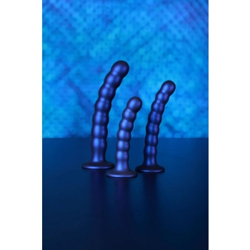 Beaded Silicone G-Spot Dildo - 6,5 / 16,5 cm