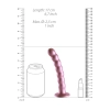 Beaded Silicone G-Spot Dildo - 6,5 / 16,5 cm