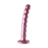 Beaded Silicone G-Spot Dildo - 6,5 / 16,5 cm