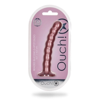 Beaded Silicone G-Spot Dildo - 6,5 / 16,5 cm