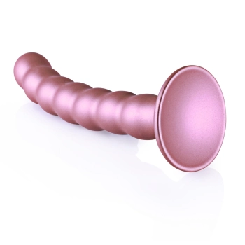 Beaded Silicone G-Spot Dildo - 6,5 / 16,5 cm