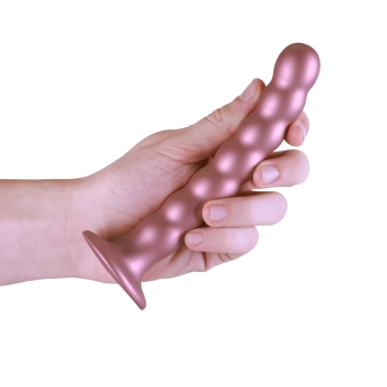 Beaded Silicone G-Spot Dildo - 6,5 / 16,5 cm