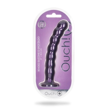 Beaded Silicone G-Spot Dildo - 8 / 20,5 cm