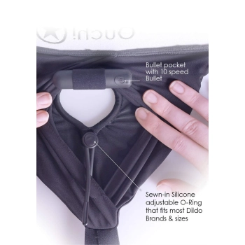 Vibrating Strap-on Brief - XL/XXL