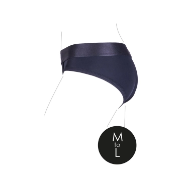 Vibrating Strap-on High-cut Brief - M/L