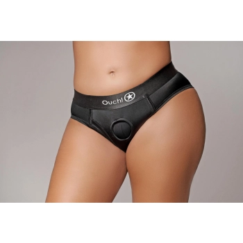 Vibrating Strap-on High-cut Brief - XL/XXL