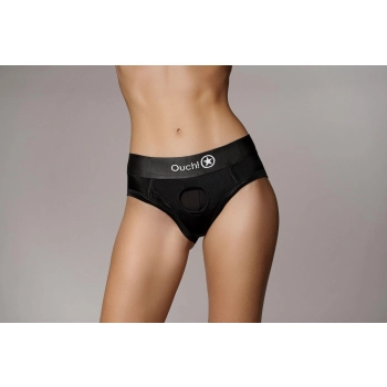 Vibrating Strap-on High-cut Brief - XS/S