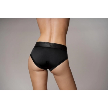 Vibrating Strap-on High-cut Brief - XS/S