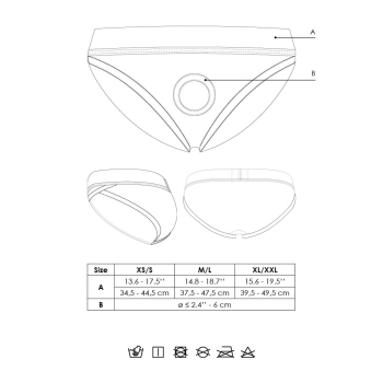 Vibrating Strap-on Hipster - M/L