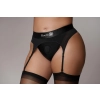 Vibrating Strap-on Thong with Adjustable Garters - XL/XXL