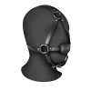 Head Harness with Solid Ball Gag - Black