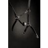 Head Harness with Solid Ball Gag - Black