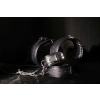 Body Harness with Thigh and Hand Cuffs - Black