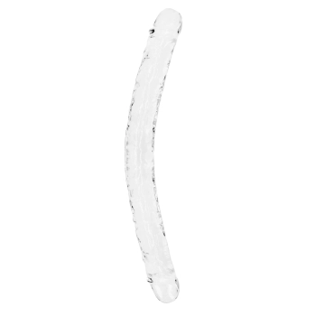 Podwójne dildo RealRock realistyczne przezroczyste 45 cm