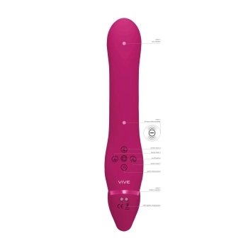 Ai - Dual Vibrating & Air Wave Tickler Strapless Strapon