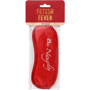 Delikatna maska na oczy Be Noughty Fetish Fever czerwona