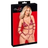 Body z paskami Bad Kitty czerwone XL
