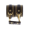 Studded Wrist Cufs Set Black